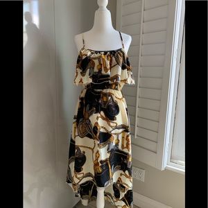 Asymmetrical midi dress M